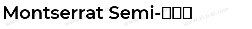 Montserrat Semi字体转换
